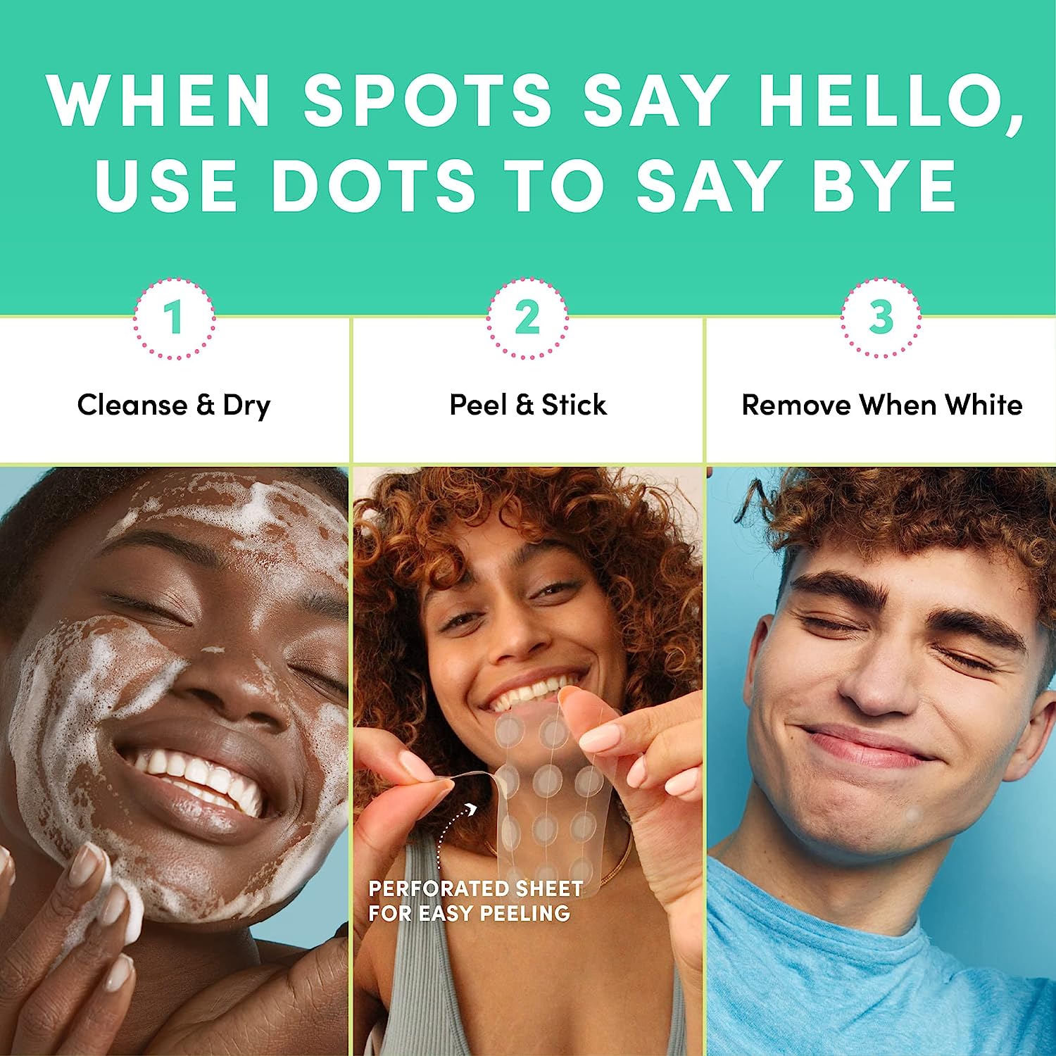 Dots for Spots Pimple Patches for Face - Pack of 24 Hydrocolloid Acne Patch - Invisible Zit Stickers Treatment for Face and Body - Mighty, Fast-Acting, Vegan & Cruelty Free Korean Skin Care - Image 5